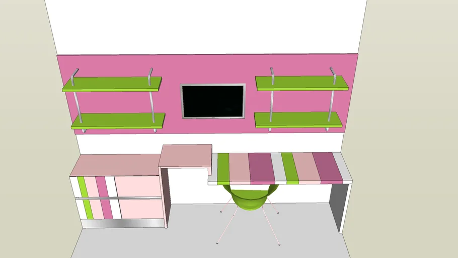 girls workstation - escritorio para niñas