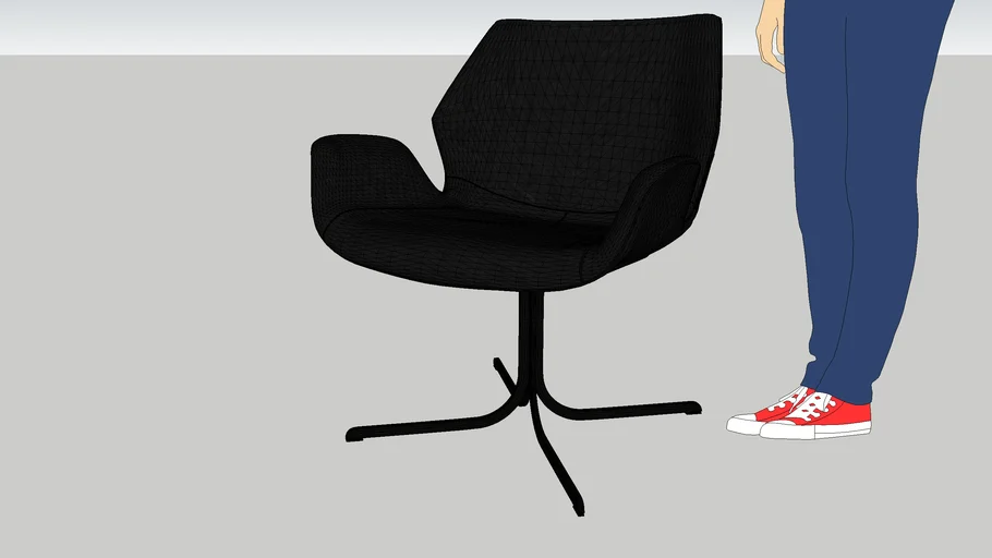 Nikki lounge chair black
