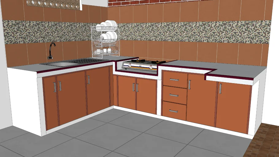 Kitchen Set Sudut (letter L)