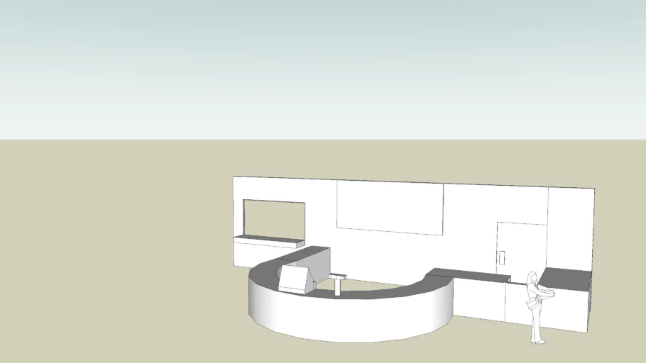 Restaurant counter