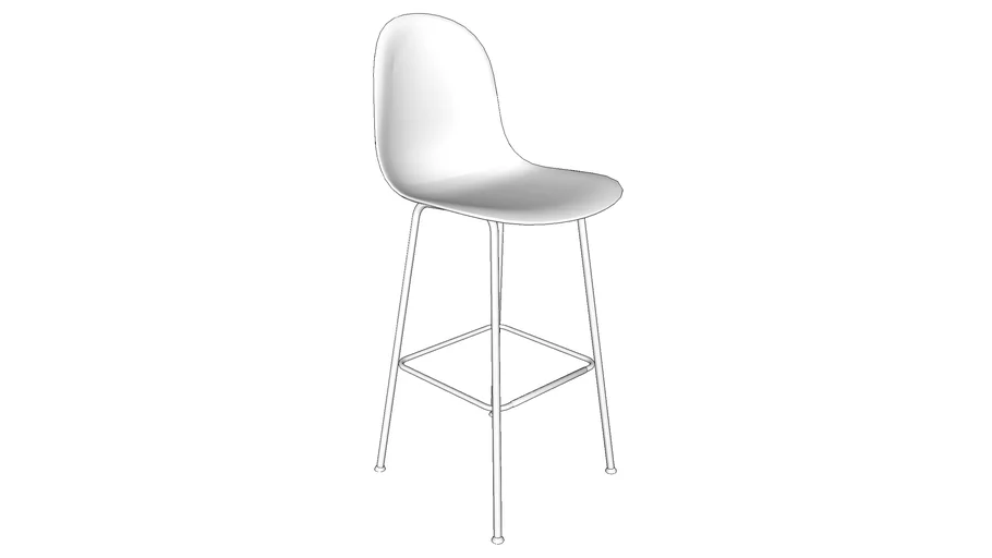 Allermuir Kin Fully Upholstered Stool