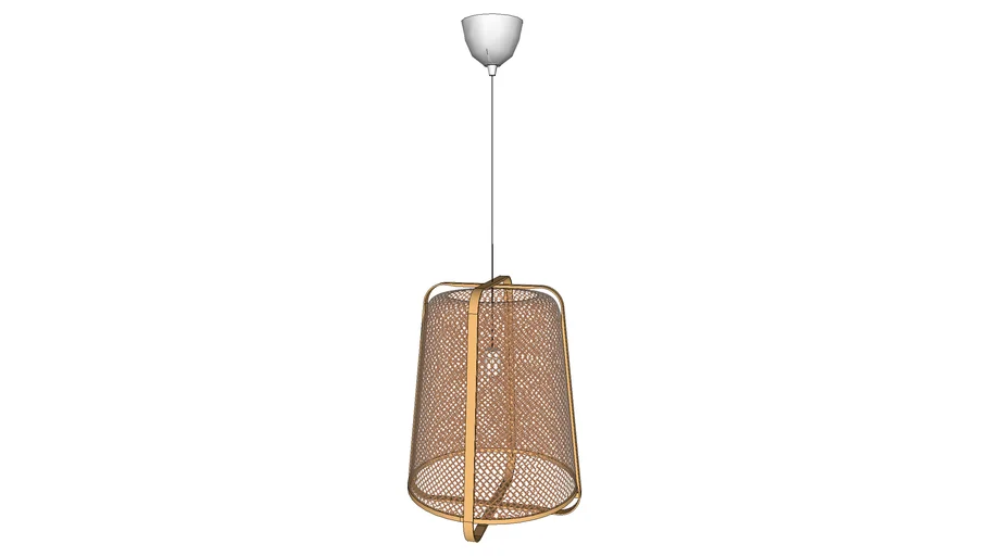 IKEA KNIXHULT Pendant lamp, bamboo/handmade