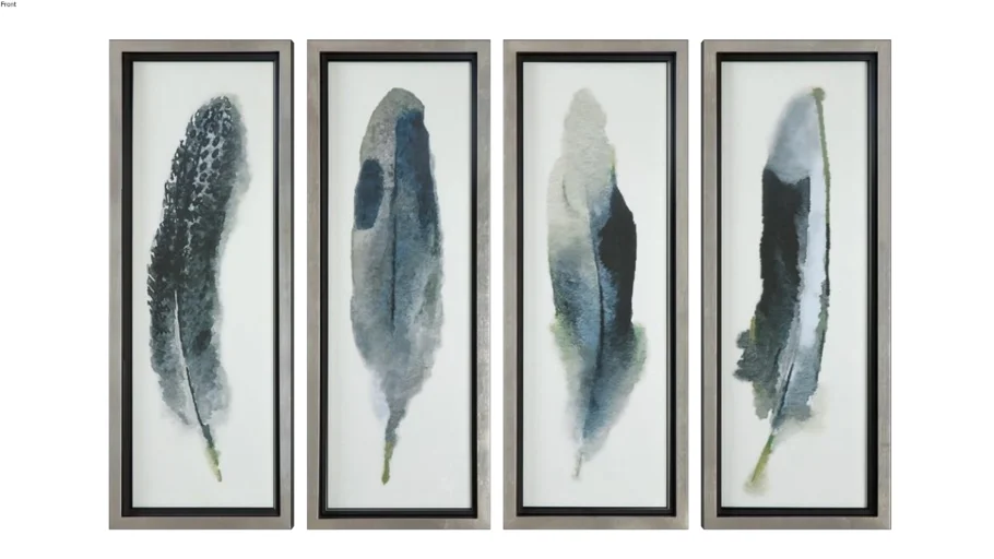Paintings of feathers