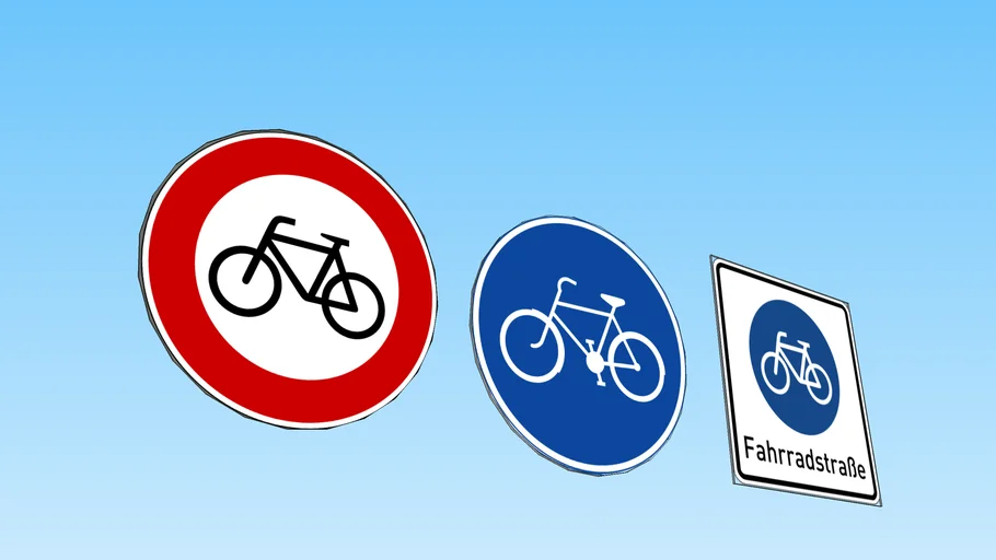 Germany biycles road signs