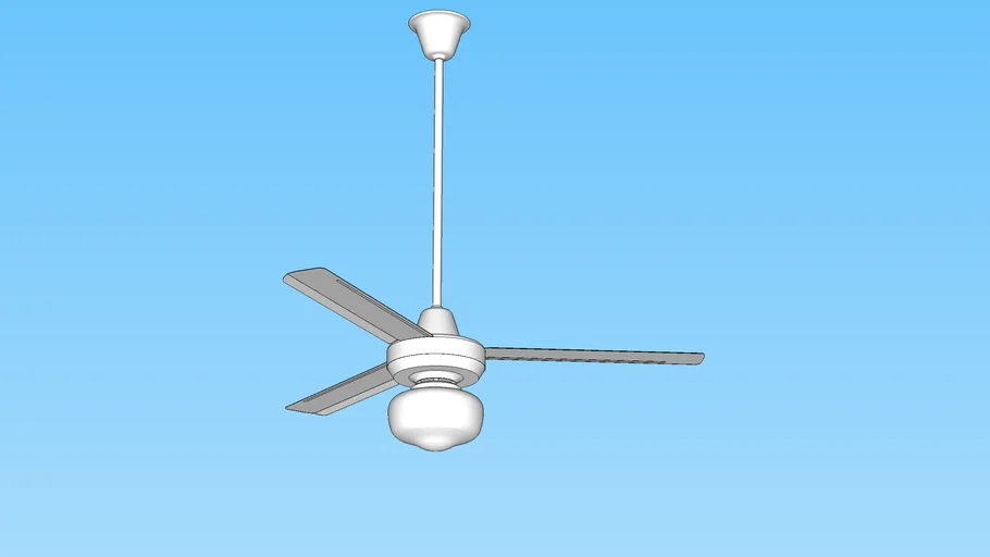 Ceiling Fan KDK with lamp - Abanico de techo con lámpara