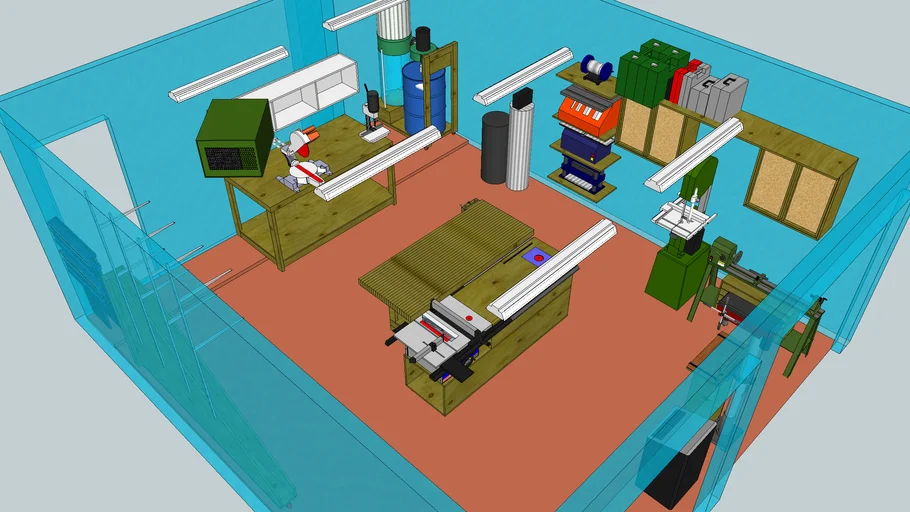 My garage woodworking workshop