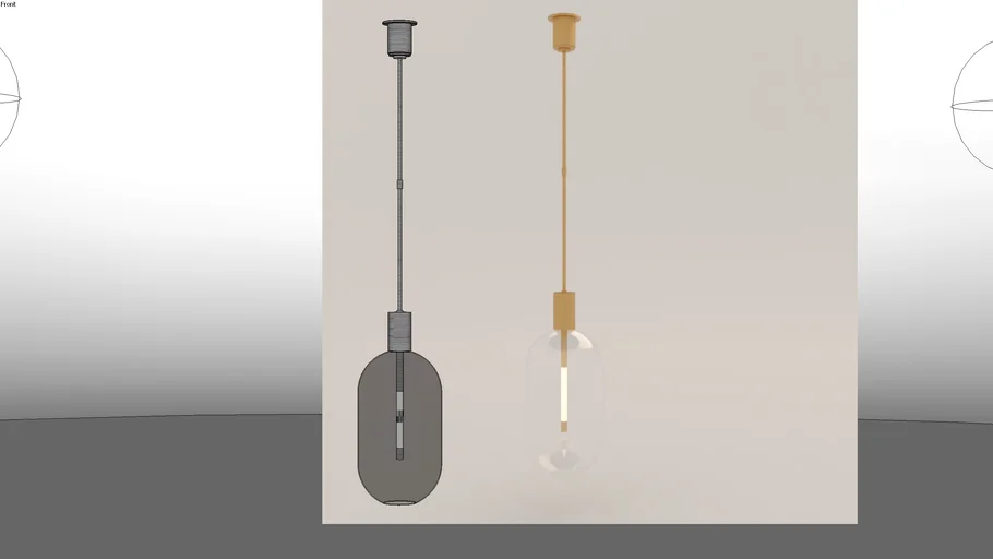 Pendant Light - Nye Tall Pendant DESIGNER KELLY WEARSTLER V-RAY 5.2
