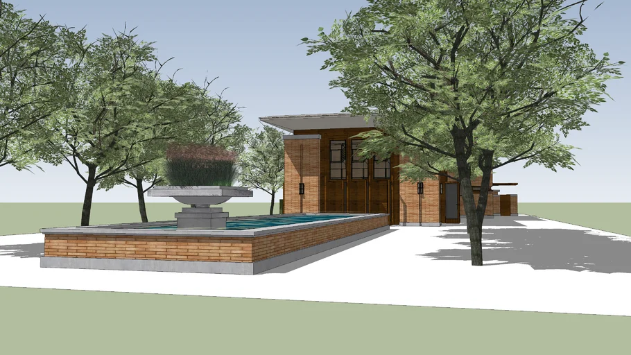 FL Wright Inspired proposed remodel.