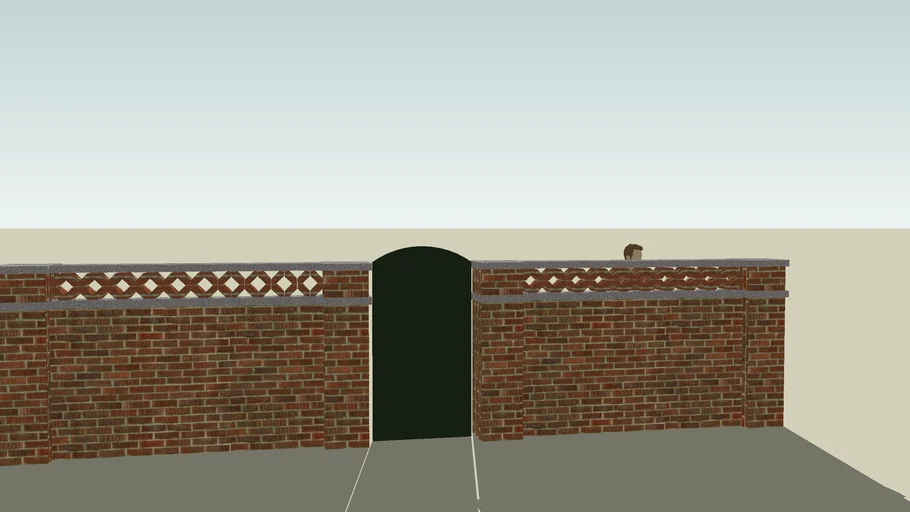 Garden Wall w/ Latice Bricks