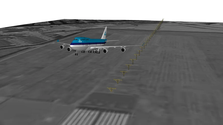 Boeing 747 KLM approach