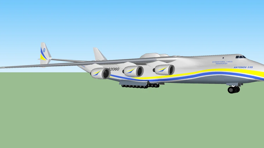 Airplane Antonov AN-225 Mriya 3D Model