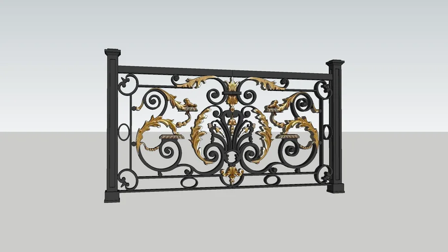 Metal railing 2 | 3D Warehouse