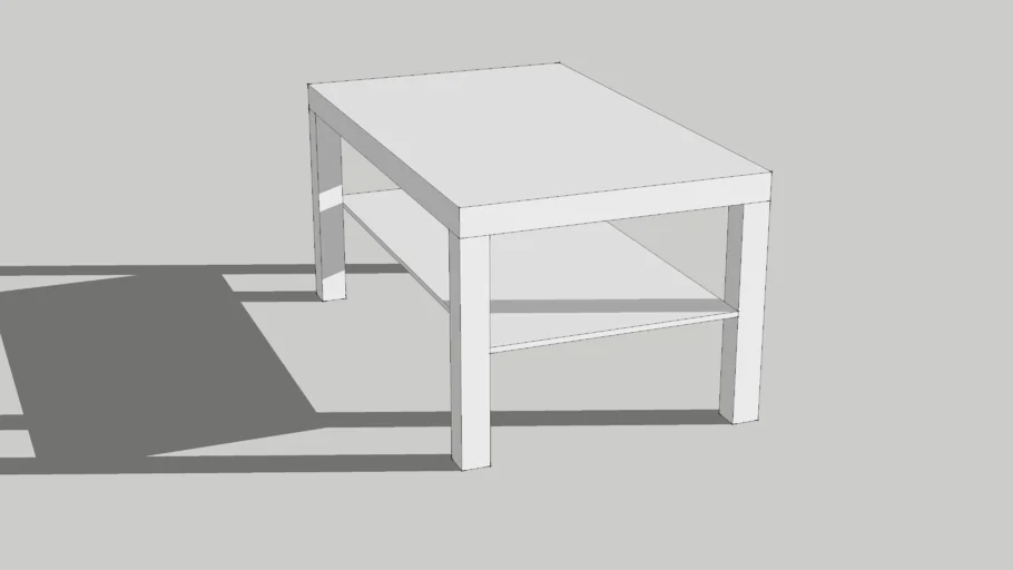 IKEA LACK (90 x 55 cm) coffee table white / table basse blanche 