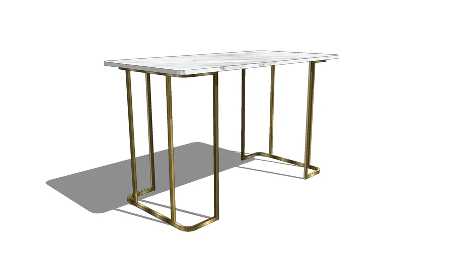 Dahlia Marble Desk CB2