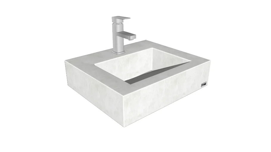 20" ADA Floating Concrete Ramp Sink