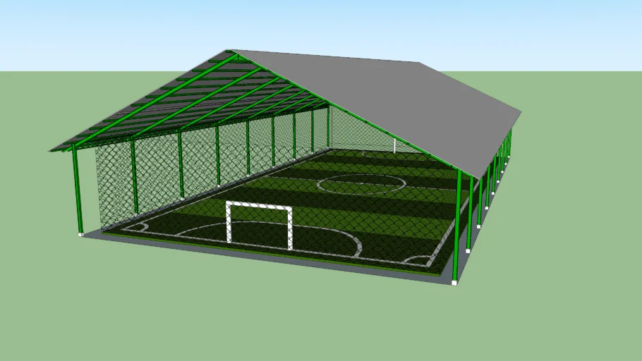 Lapangan futsal ukuran 24 x 46 meter