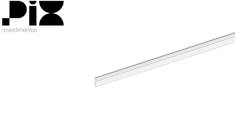 Rodapé Alizar Passa Fio Frisado Branco 7cm - Pix Revestimentos