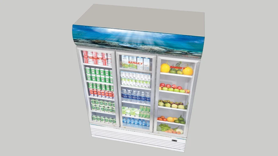 Tủ mát 3 cánh sanaki