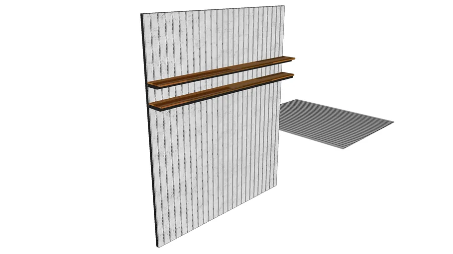 artificial wood wall