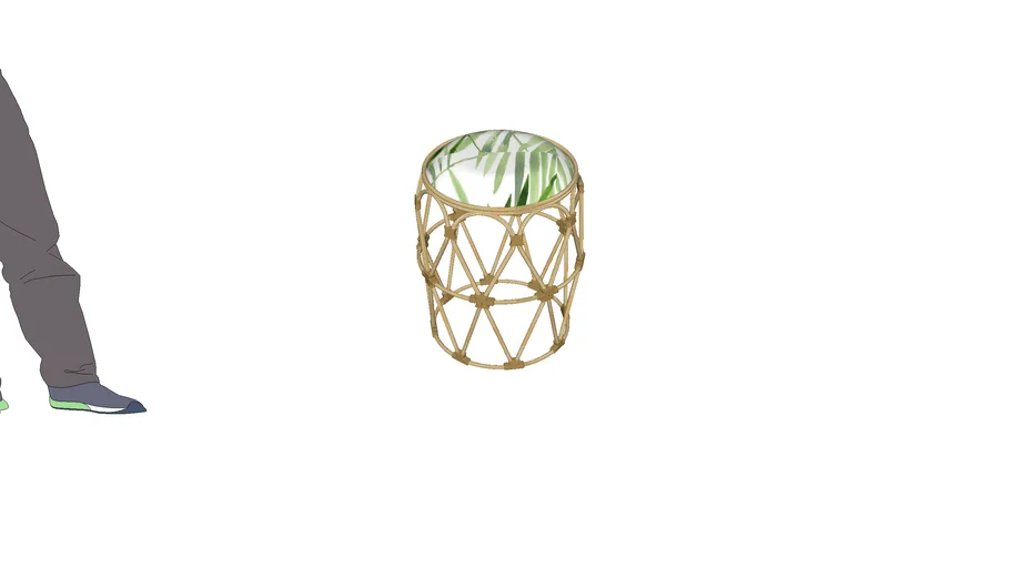 Rattan stool