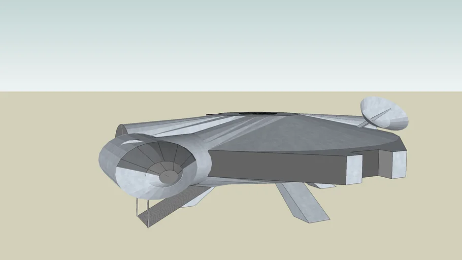 Millennium Falcon-landed