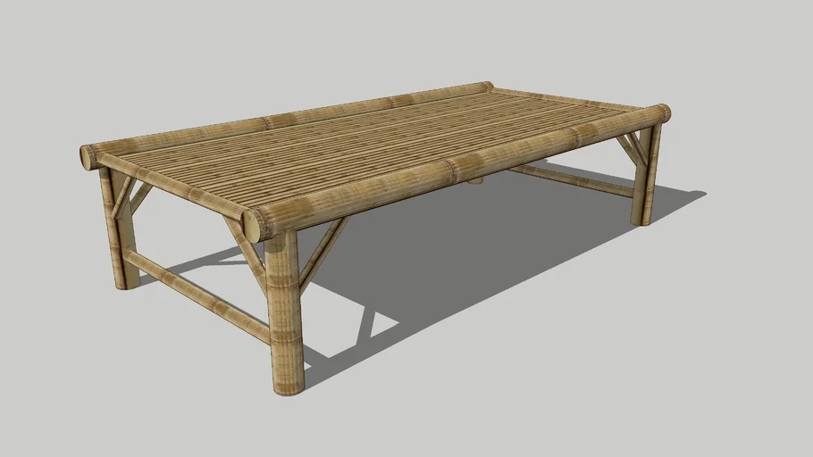 Garden Bamboo Bench