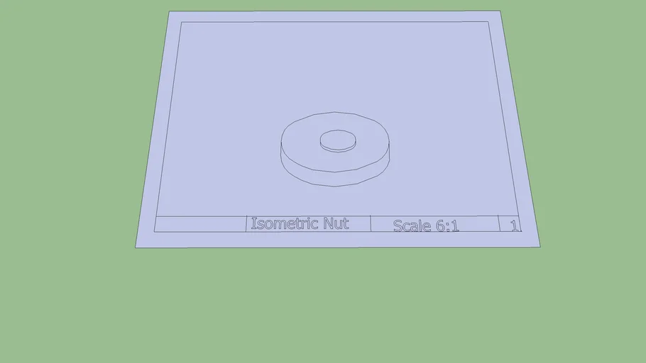 nut isometric