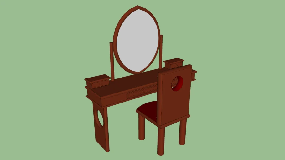 Classic makeup table