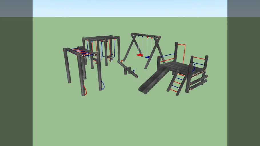 Playground de madeira