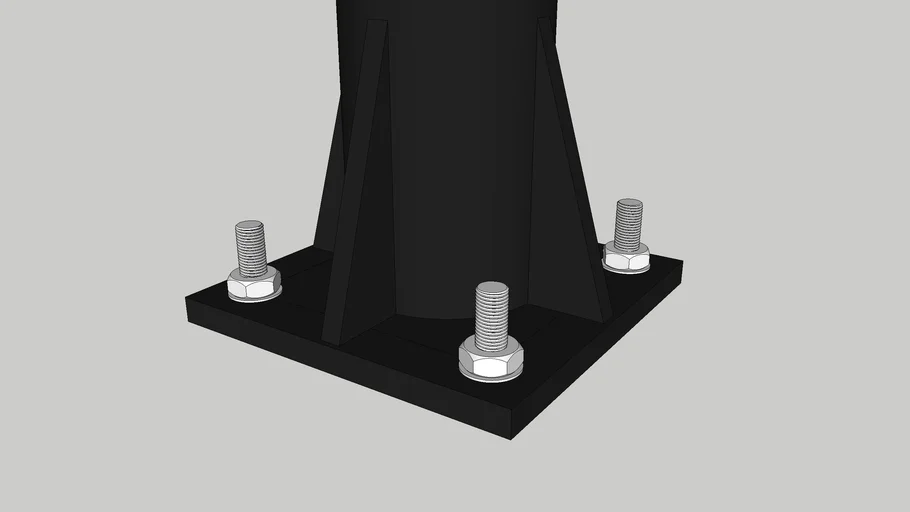 Base Plate Pipa 3 inch