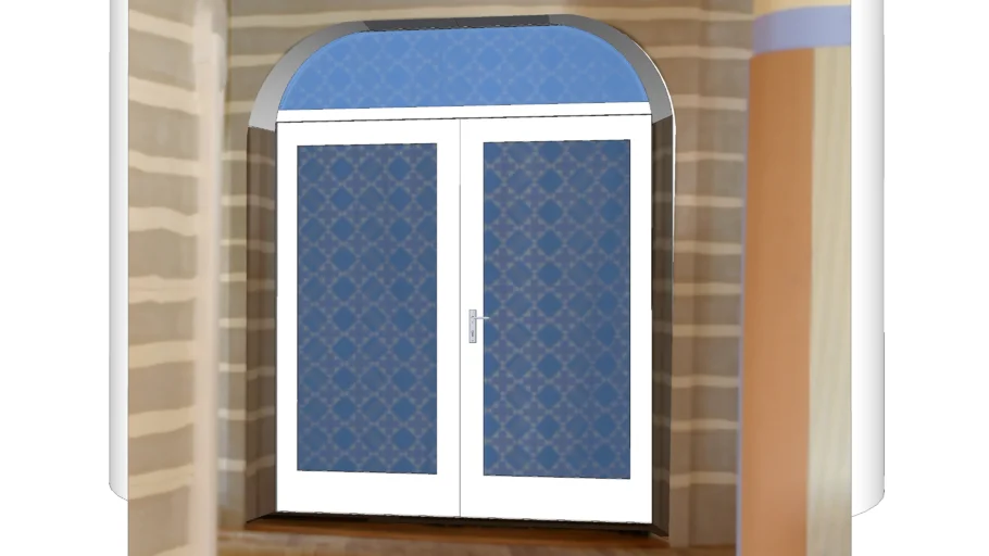 Flügeltüre für Kuppelzimmer, Ala puertas, glass Double leaf door, Puerta acristalada