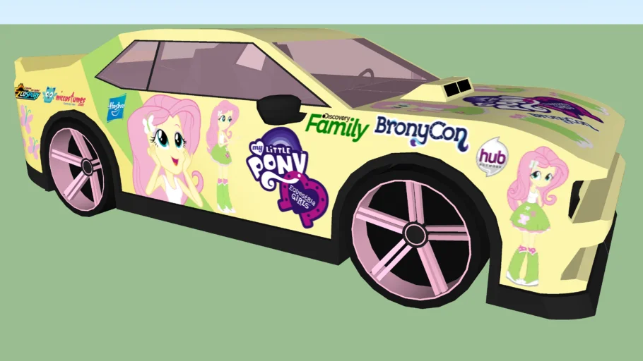 MLP Equestria Girls Fluttershy Car