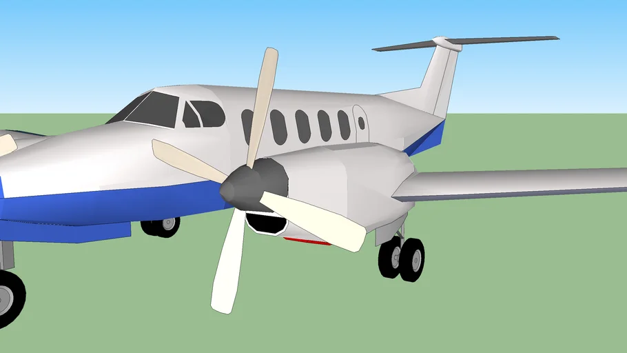 Twin Engine, Aeroplane, Air Craft, Beach craft King Air 200