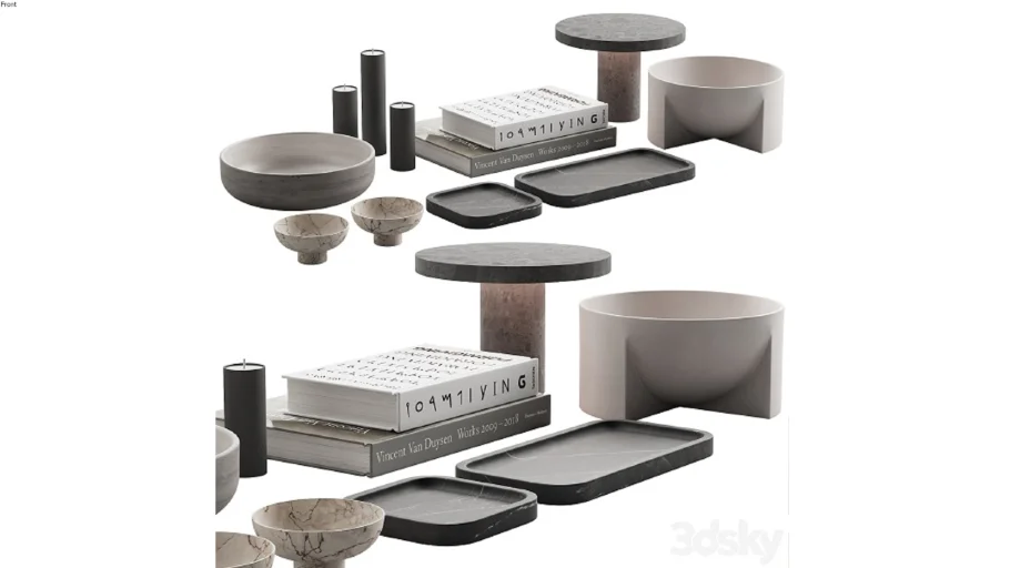 Living Decor Set Formliving NEUTRAL PACK  3dsky