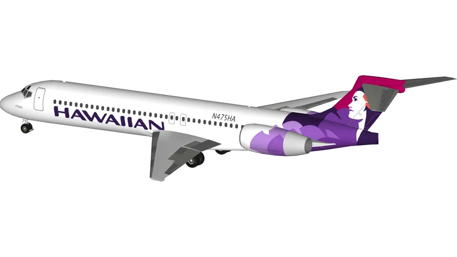 Hawaiian Airlines Boeing 717 | 3D Warehouse