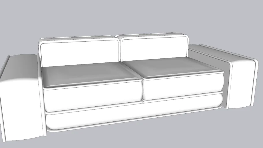 Modern white sofa