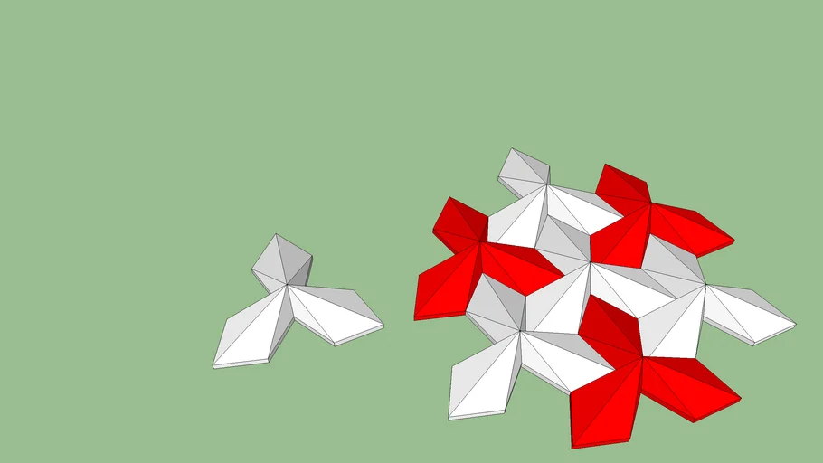 LOSETA 3D STELLA-MURO BLANCO