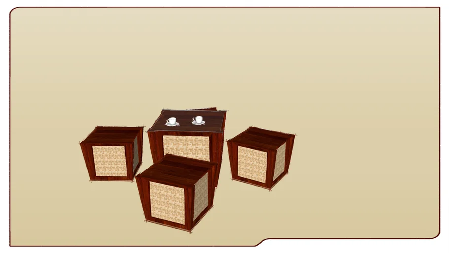 coffee table and chairs