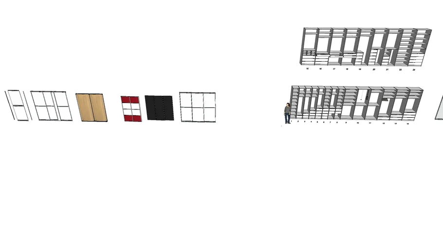 doors, sliding, wardrobe section
