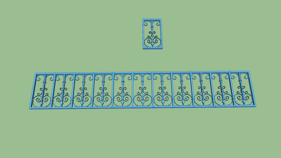 Fer forgé style arabesque/ Wrought iron traditional arabic style