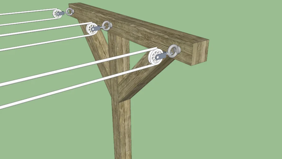 35ft Long Triple Clothesline