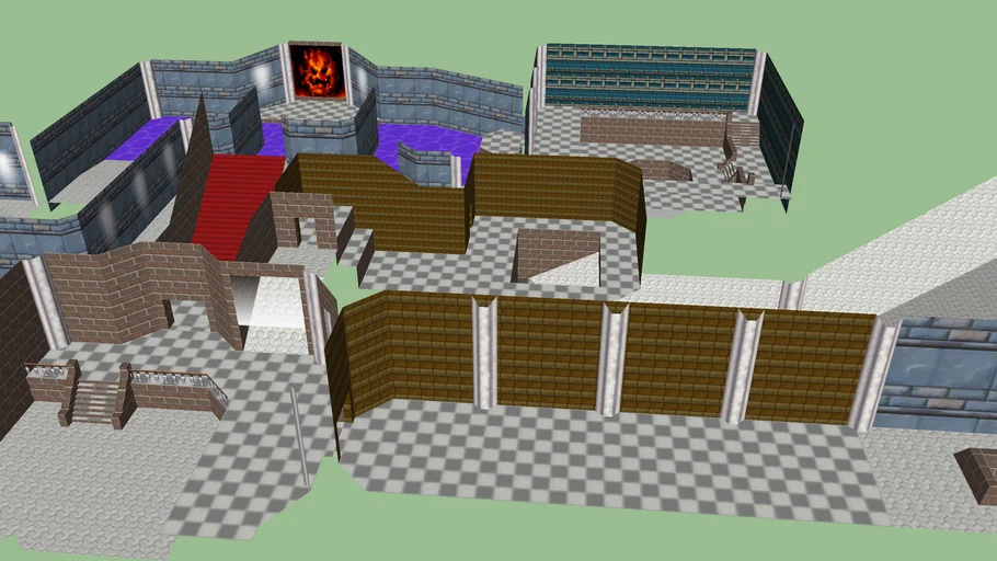 Super mario 64 - peachs castle - Basement