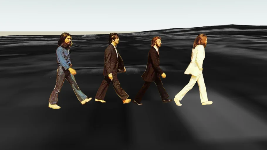The Beatles on Abbey Road