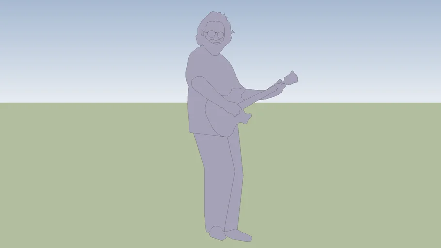 Jerry Garcia Silhouette Grateful Dead