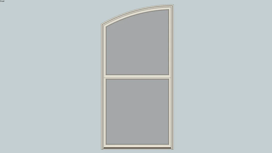 Infinity Insert Single Hung Round Top Window RT21 | 3D Warehouse