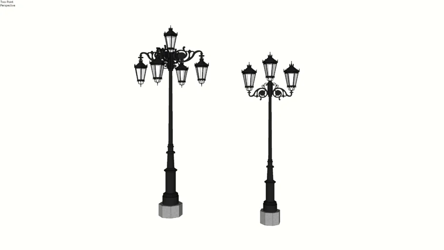 Puntos de luz clásicos modelo Oviedo