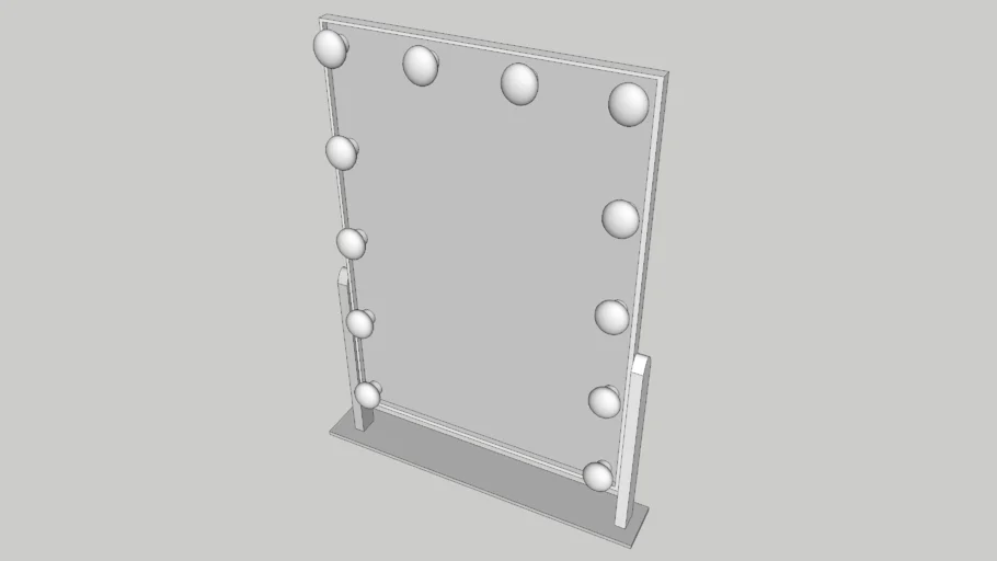 Hollywood make up vanity mirror with 12 light bulbs