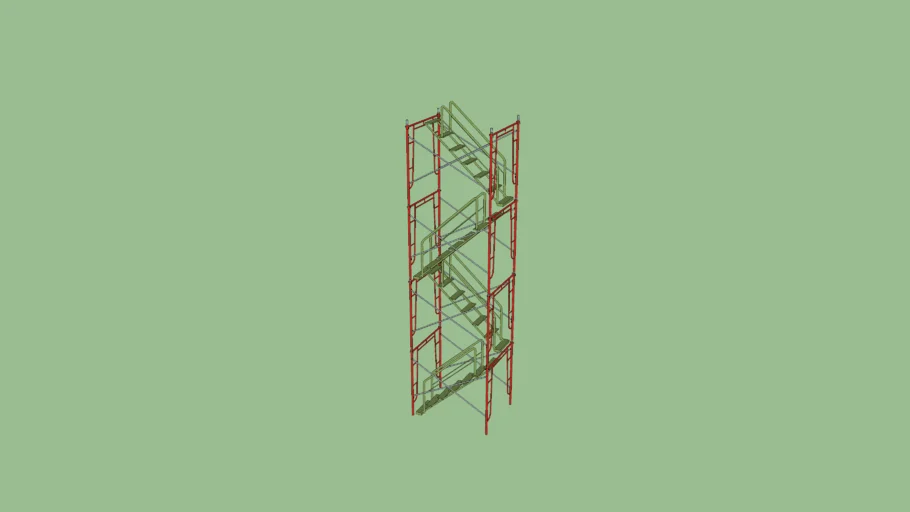 Scaffold Stair Tower 4 Levels