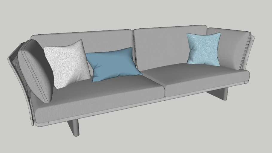 KETTAL_Collections  Mesh  3-Seater sofa