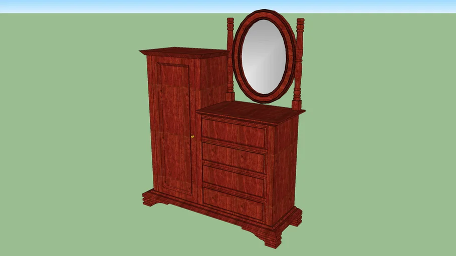 Victorian Chiffarobe, Wardrobe, Armoire, Dresser